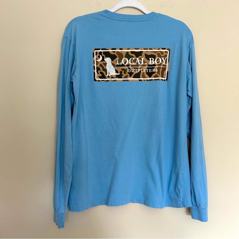 ♦️🔹Local Boy Outfitters Men's Blue Long Sleeve Tee